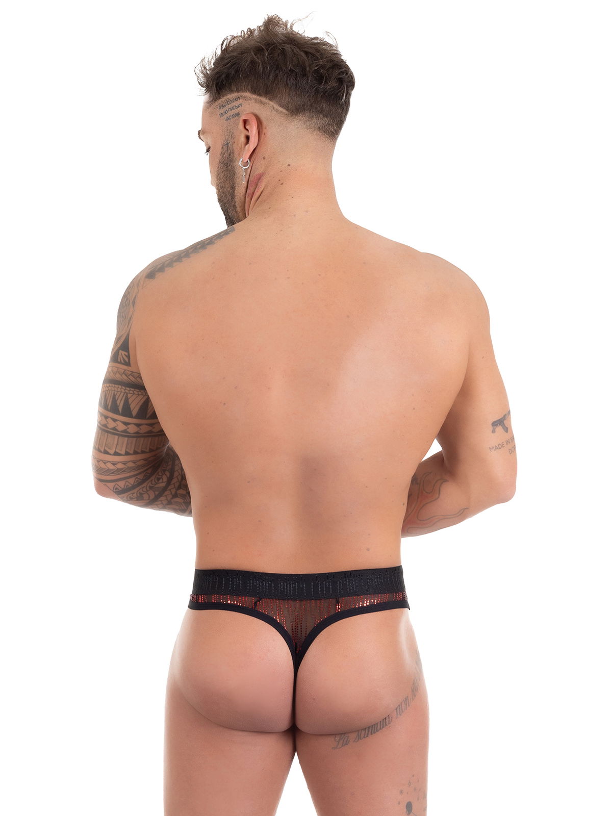 Brunos \ Jocks \ Eros Veneziani \ Jock mit Cock Ring Ø 55mm | Black/Red