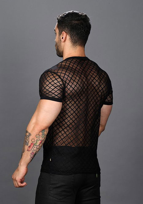 Brunos \ Fashion Sale \ Andrew Christian \ Andrew Christian Lace Sheer Tee Shirt