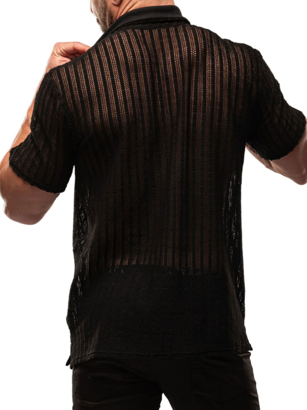 Brunos \ NEU \ TOF Paris \ Sheer Mykonos Shirt | Black