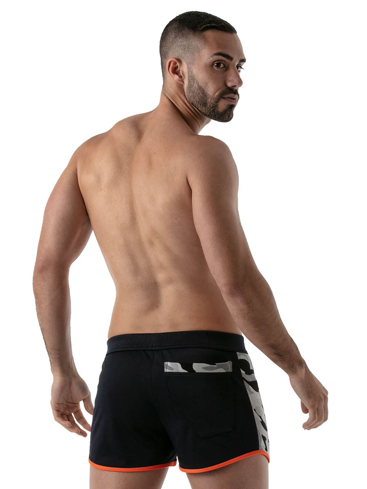 Brunos \  \ TOF Paris \ Camo Gym Shorts | Navy