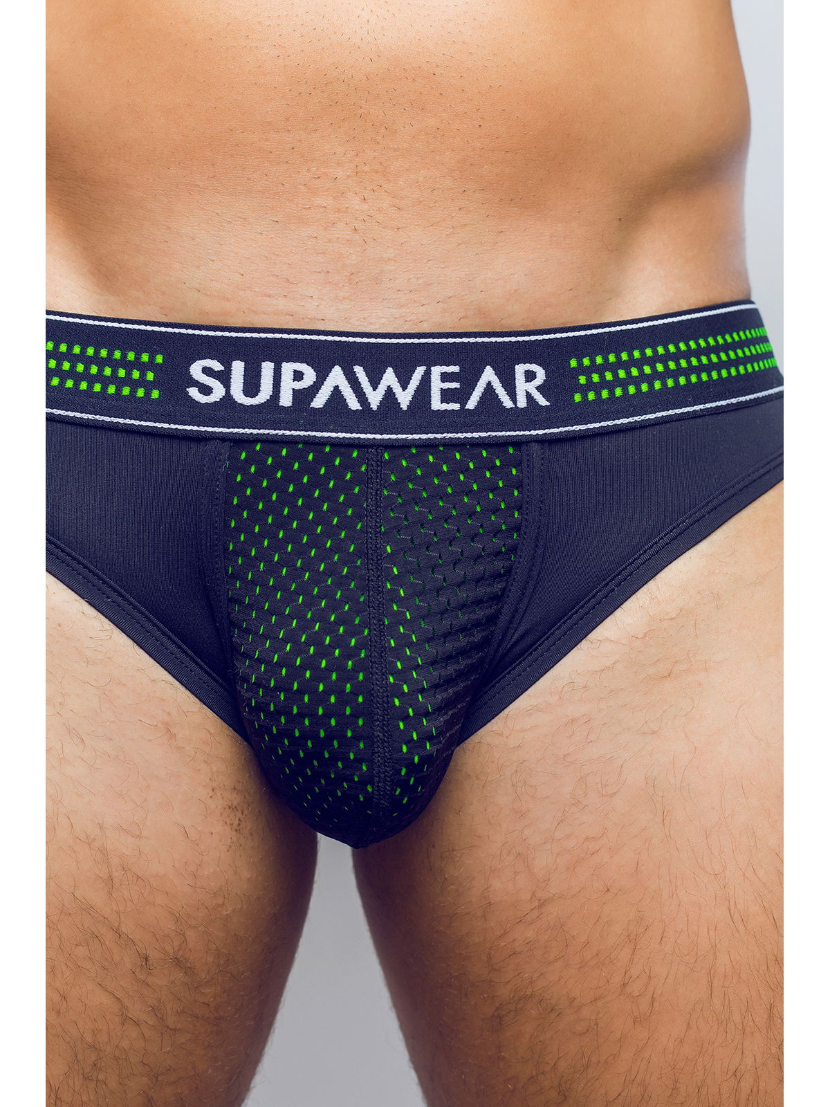 Brunos \ Jocks \ Supawear \ Neon Mesh Brief | Neongreen