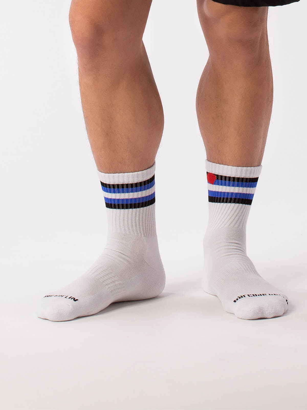 Brunos \  \ Barcode Berlin \ Half Socks Leather | White