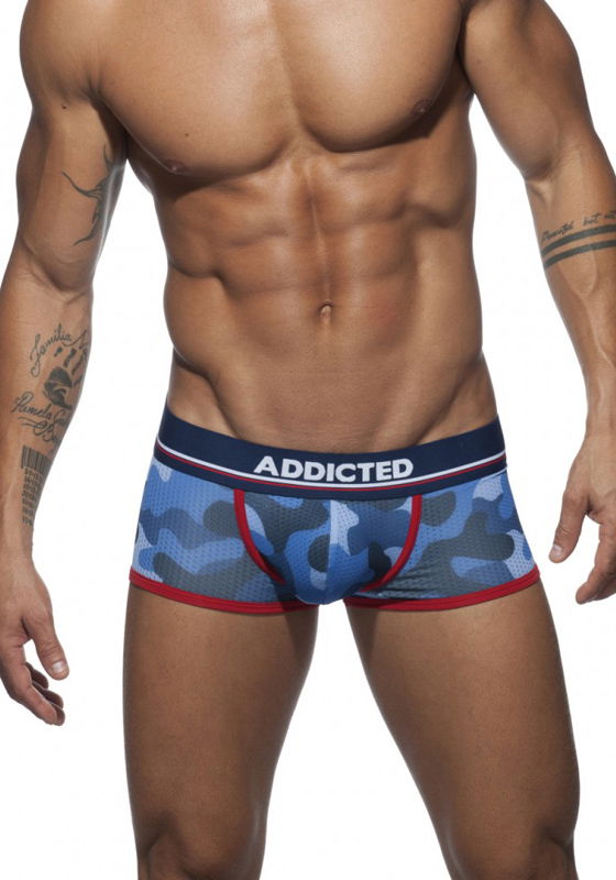 Brunos \ Boxer | Trunks \ Addicted \ Addicted 3er-Pack Camo Mesh Boxer Push-Up