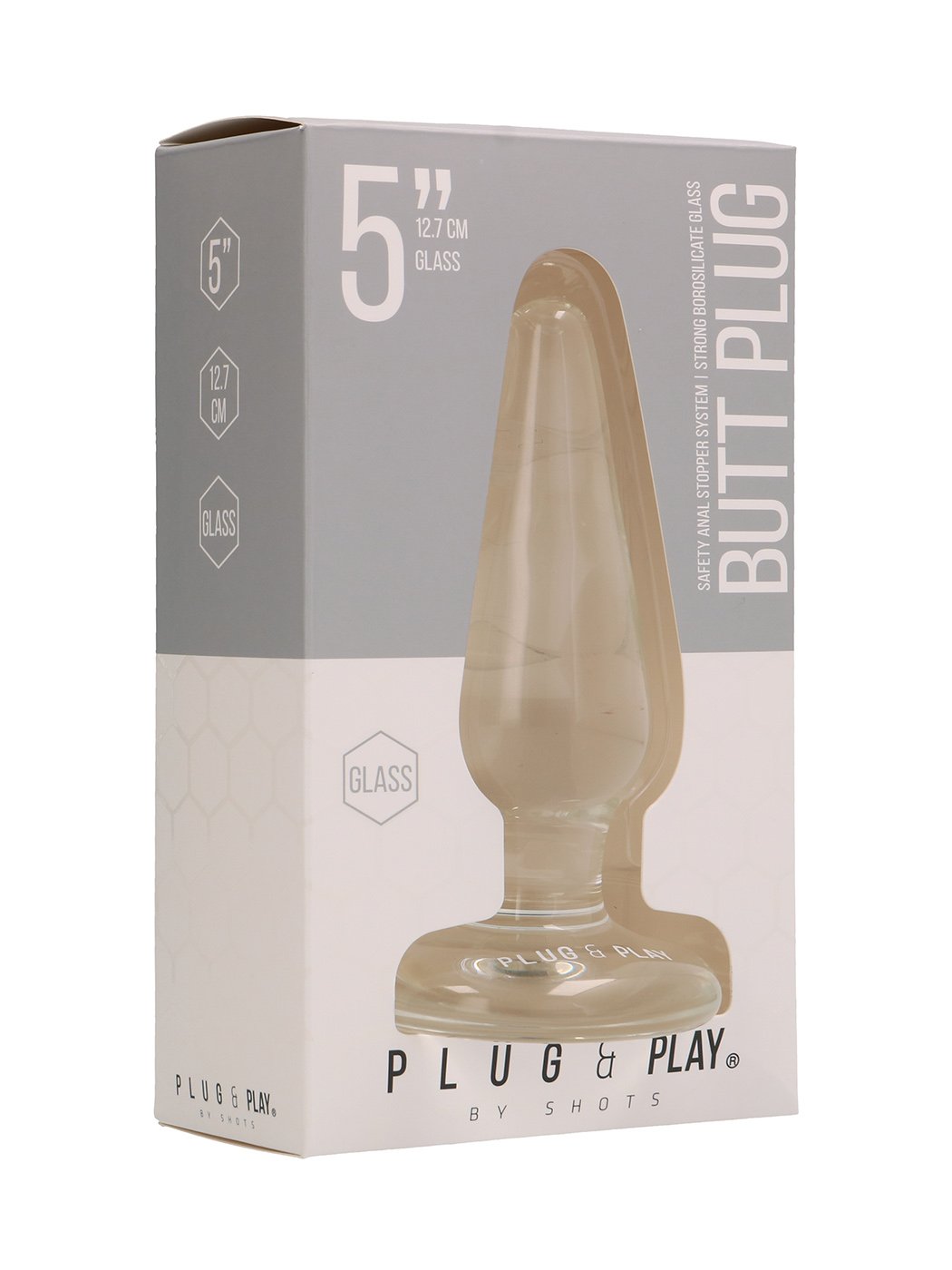 Butt Plug Glass 5'' | 12,7 cm