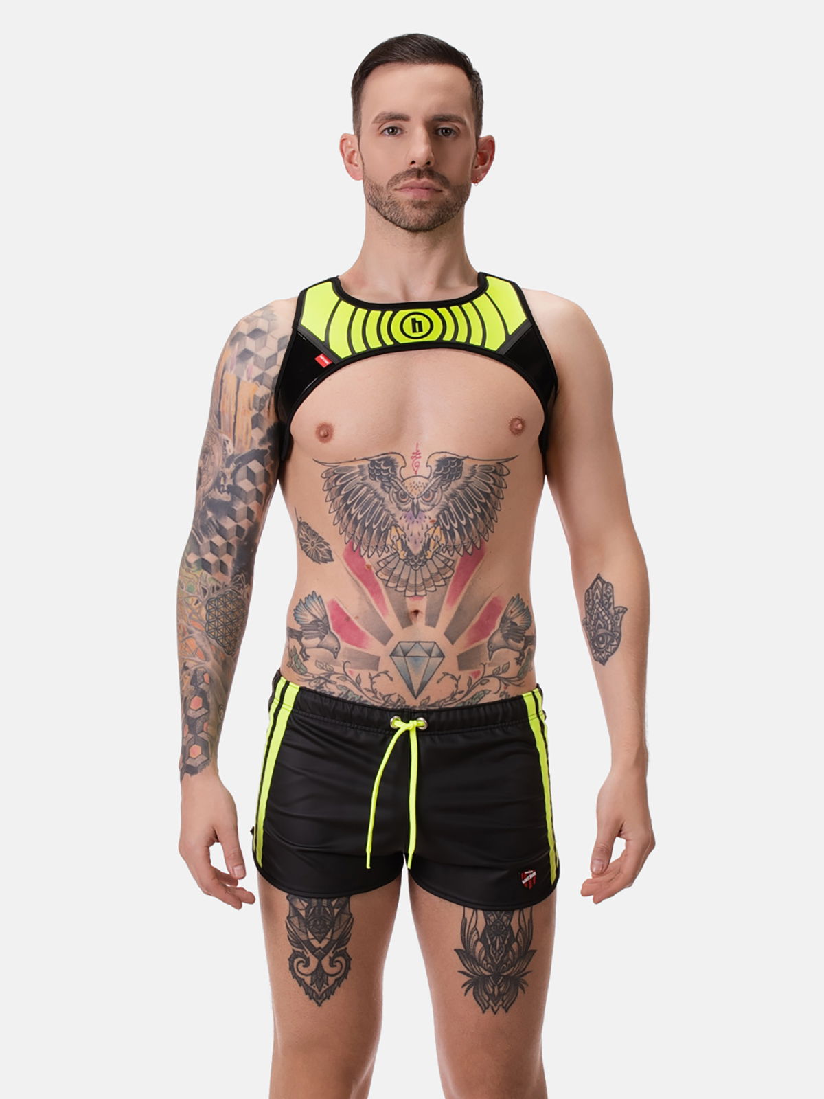 Brunos \  \ Barcode Berlin \ Harness Ede | Neongreen