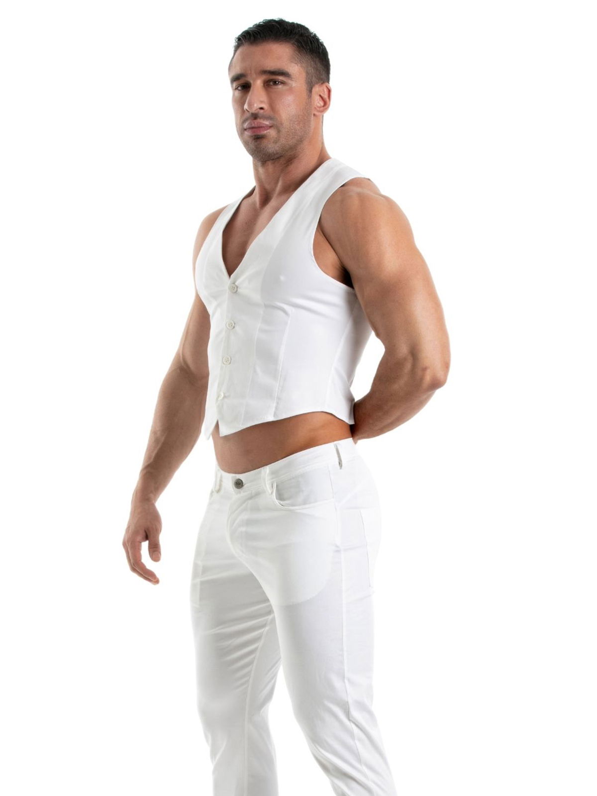 Brunos \ NEU \ TOF Paris \ Chino Vest | White