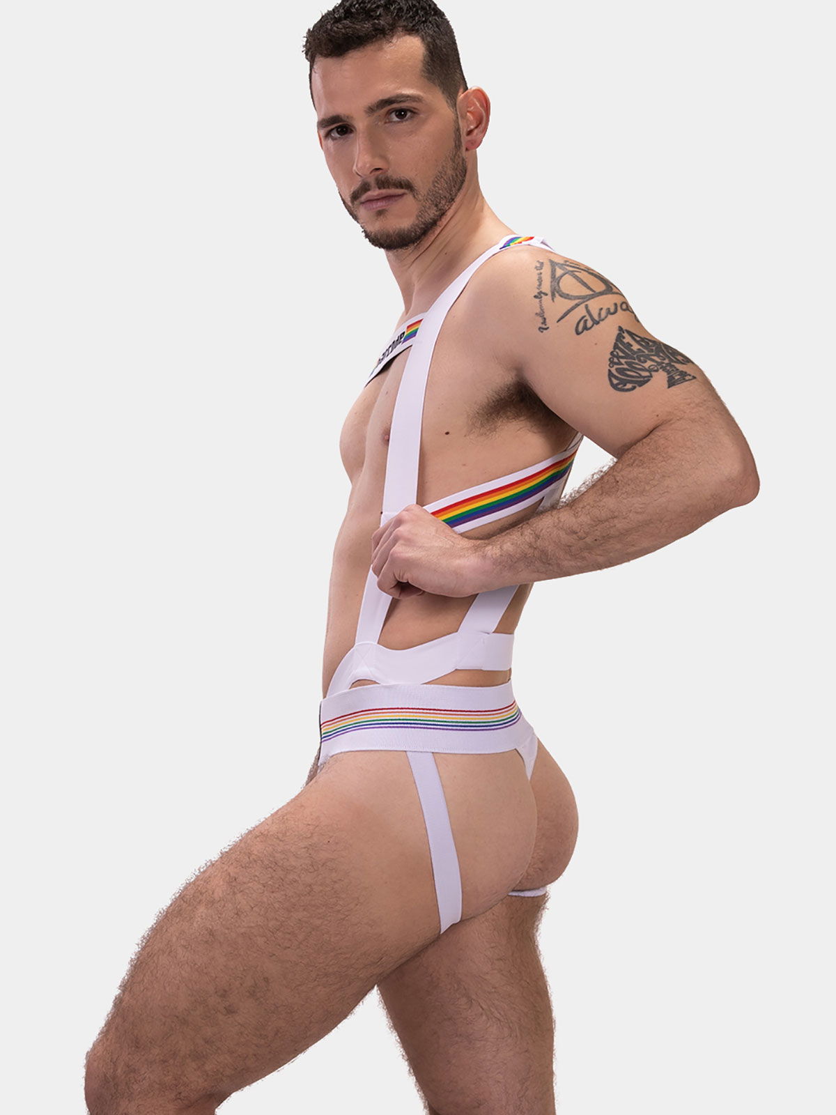 Brunos \ Pride Fashion \ Barcode Berlin \ Harness Body Pride | White