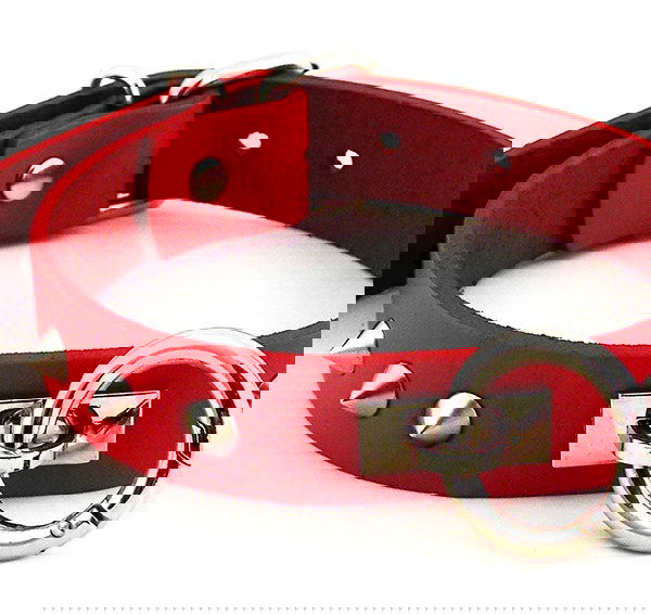 Brunos \ Rouge Garments \ Rouge Garments \ O-Ring Nietenhalsband | Red