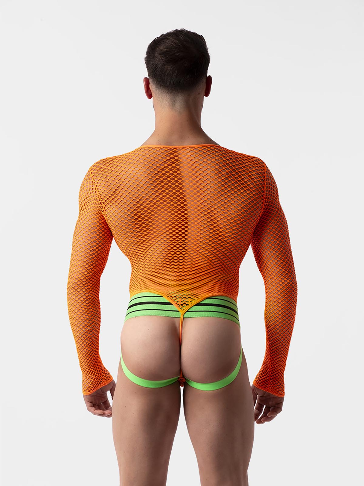 Brunos \ NEU \ Barcode Berlin \ Fishnet Body Como | Neonorange