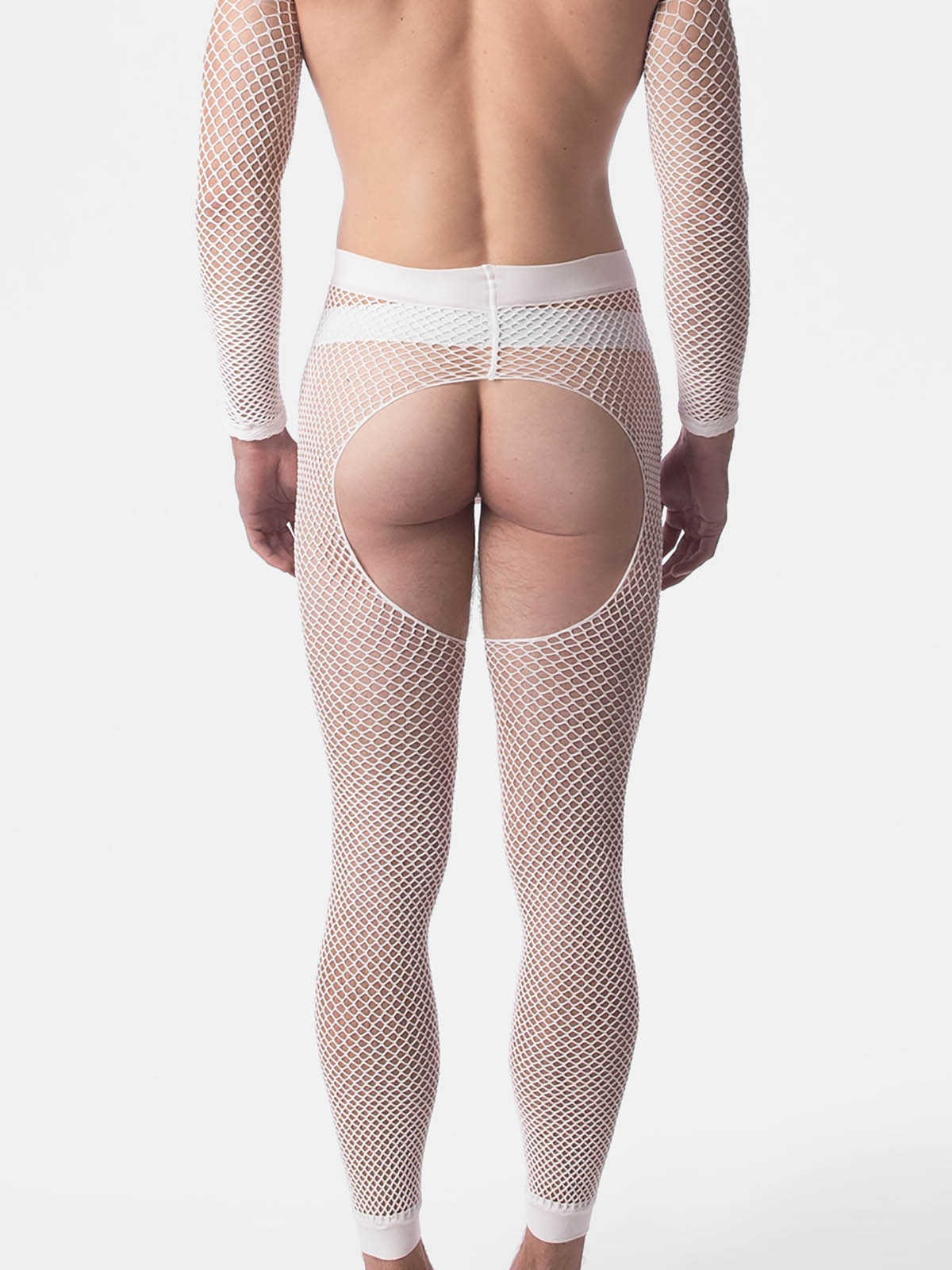 Brunos \  \ Barcode Berlin \ Fishnet Leggins Cacci | White