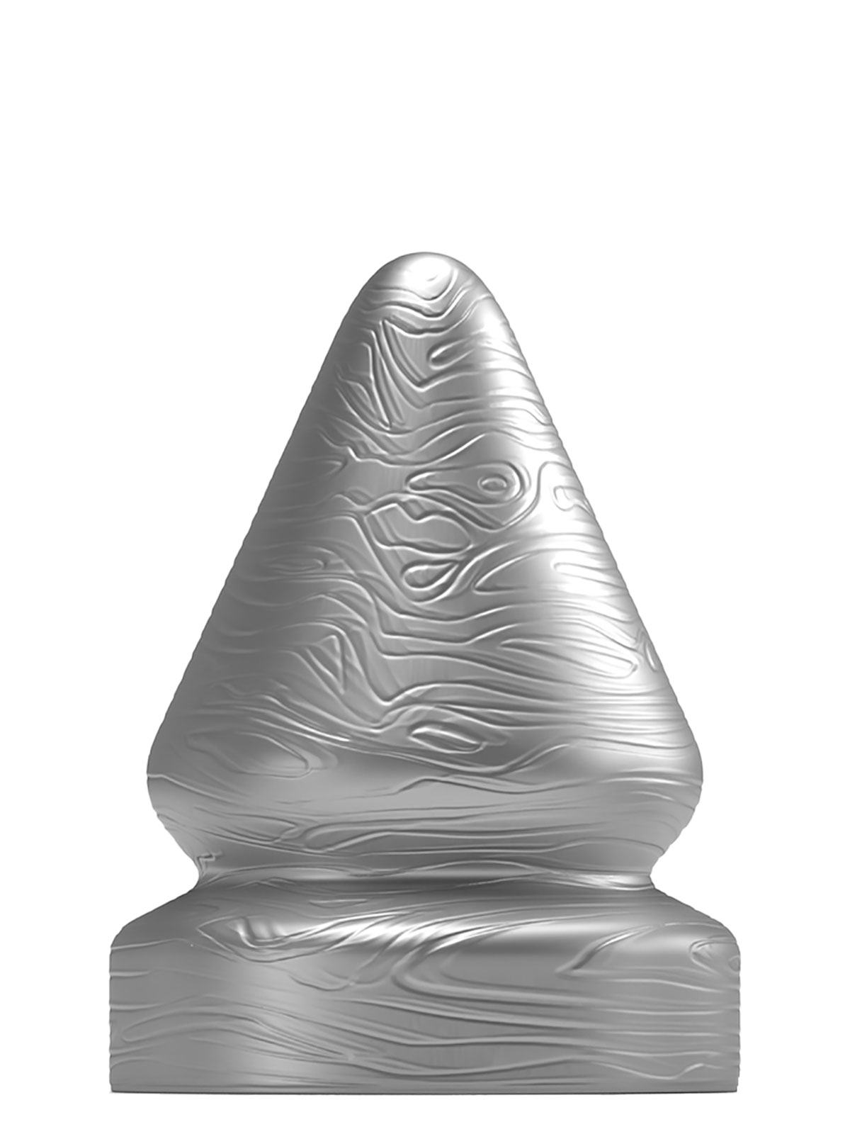 Brunos \ Neu \ Hard & Soul Industries \ Big Pike Butt Plug | 18 x 13 cm | Silver