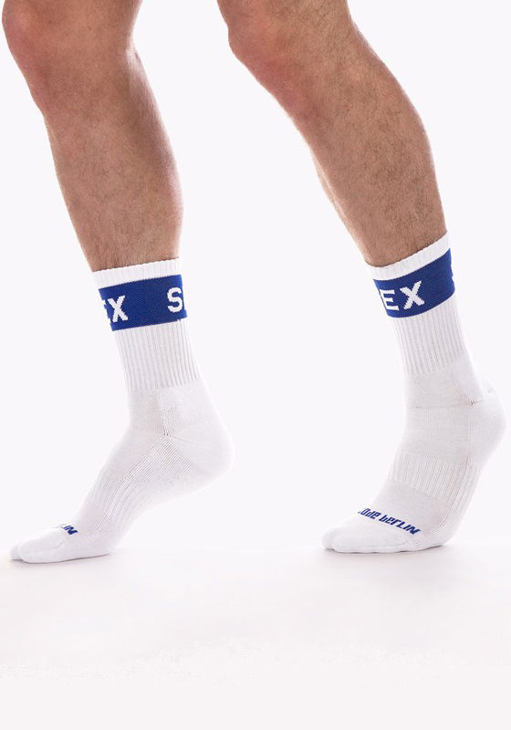 Brunos \ Socks \ Barcode Berlin \ Fetish Half Socks Sex | White