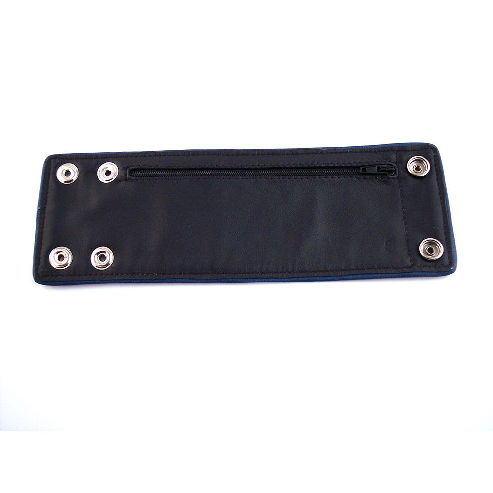 Brunos \  \ Rouge Garments \ Wrist Wallet Piping | Black|Royal