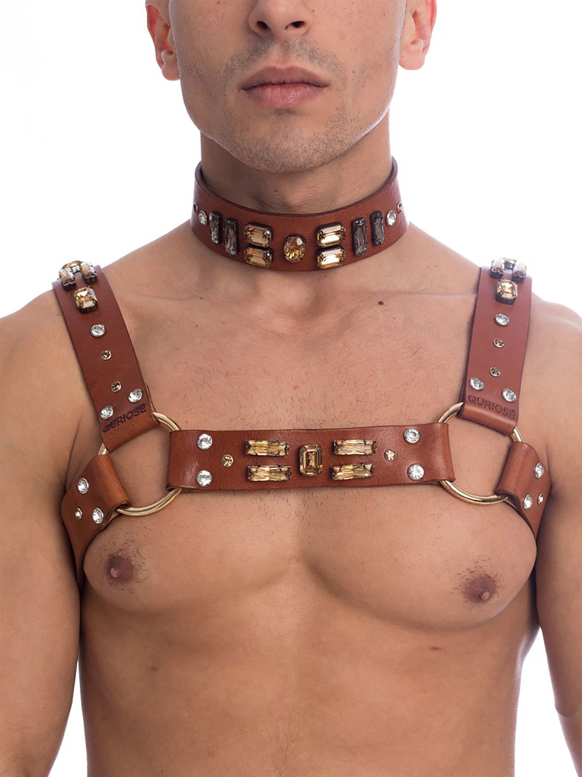 Brunos \ Quriosé \ Quriosé \ Rough Diamnond Harness One Size | Black