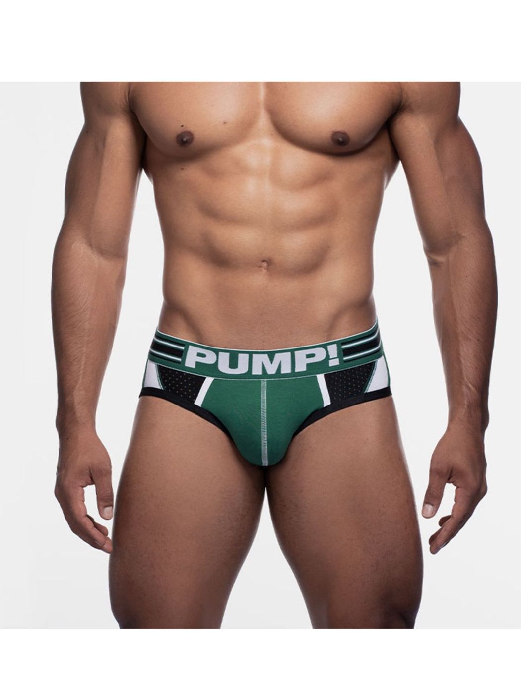 Brunos \  \ PUMP! \ Boost Sportboy Brief | Green/White/Black