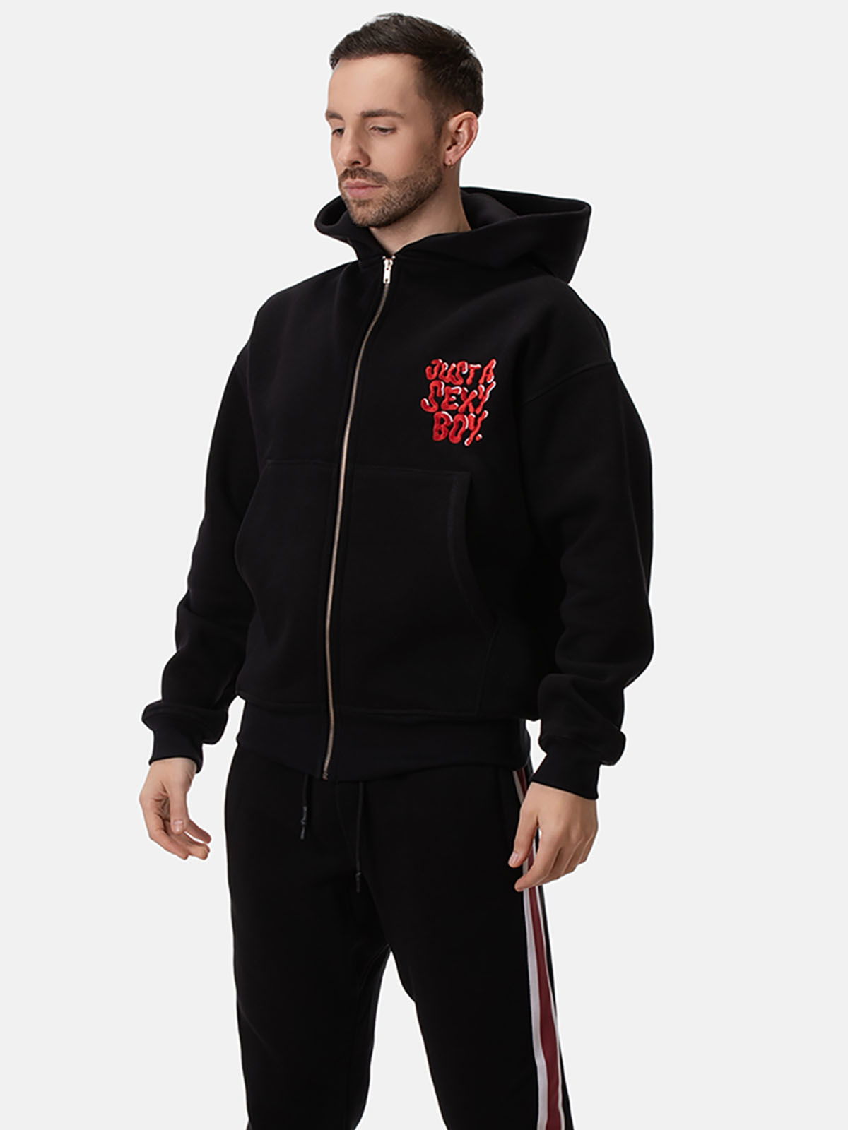 Brunos \  \ Barcode Berlin \ Jacket Hoodie Gadget | Black/Red