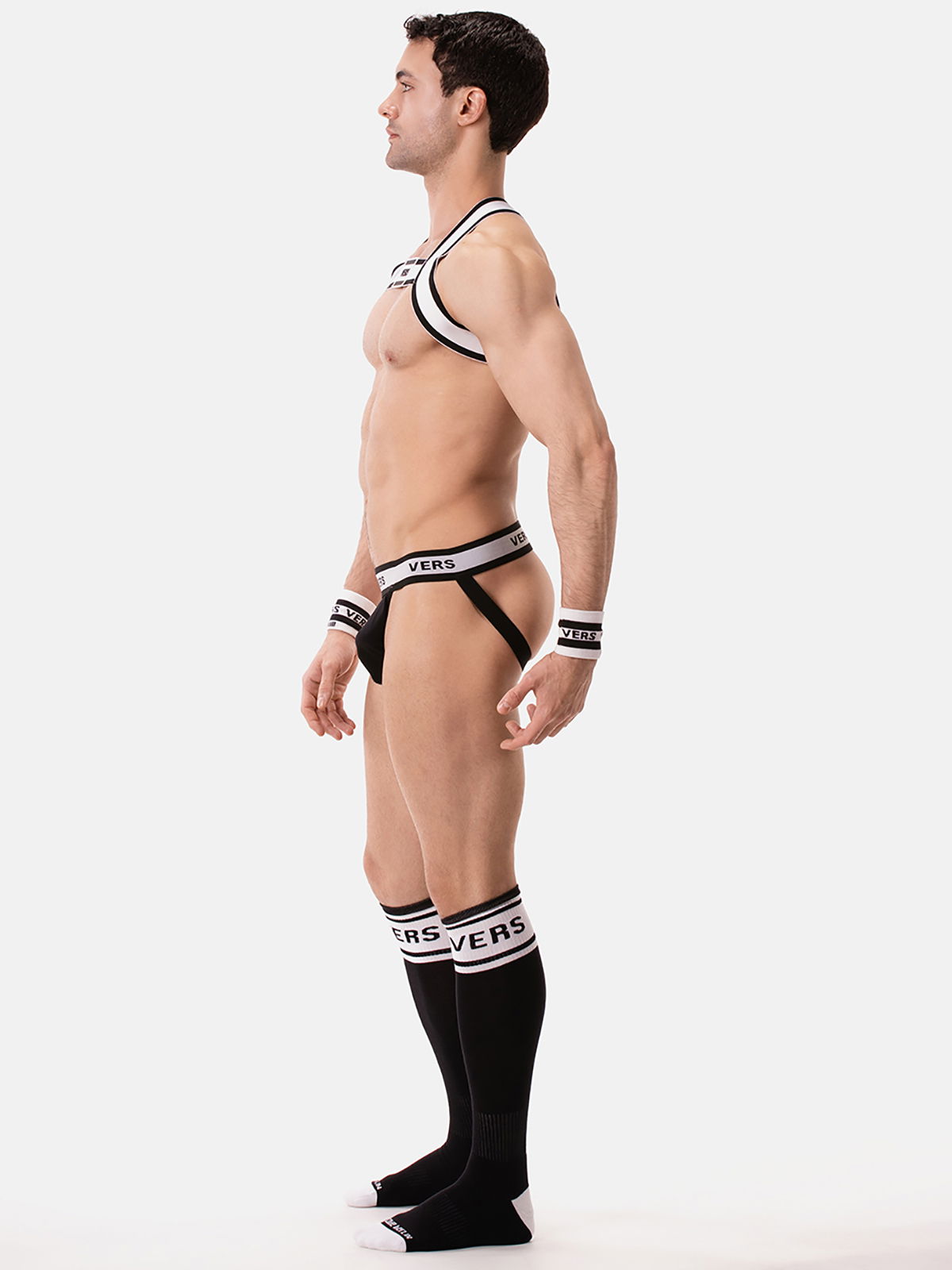 Brunos \  \ Barcode Berlin \ H-Front Harness VERS | White/Black