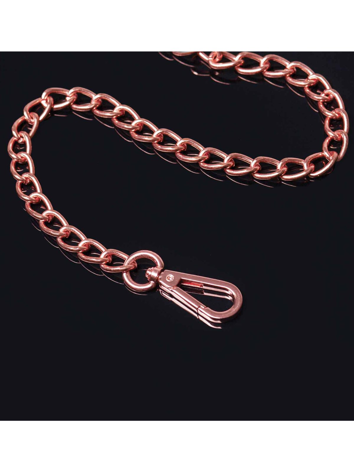 Brunos \  \ Coquette \ Leine black/ rose gold Chain Leash 