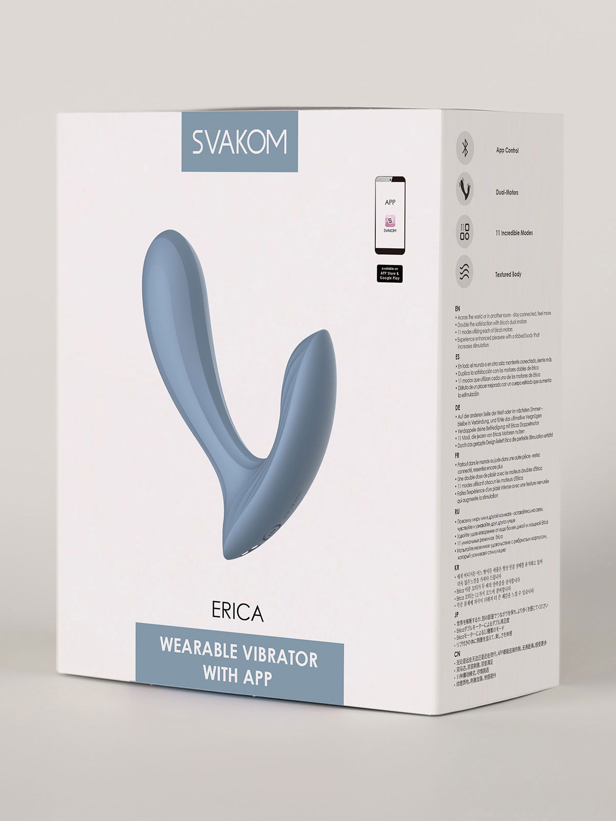 Brunos \ SVAKOM \ SVAKOM \ Erica Dusty Blue Wearable Vibrator with App