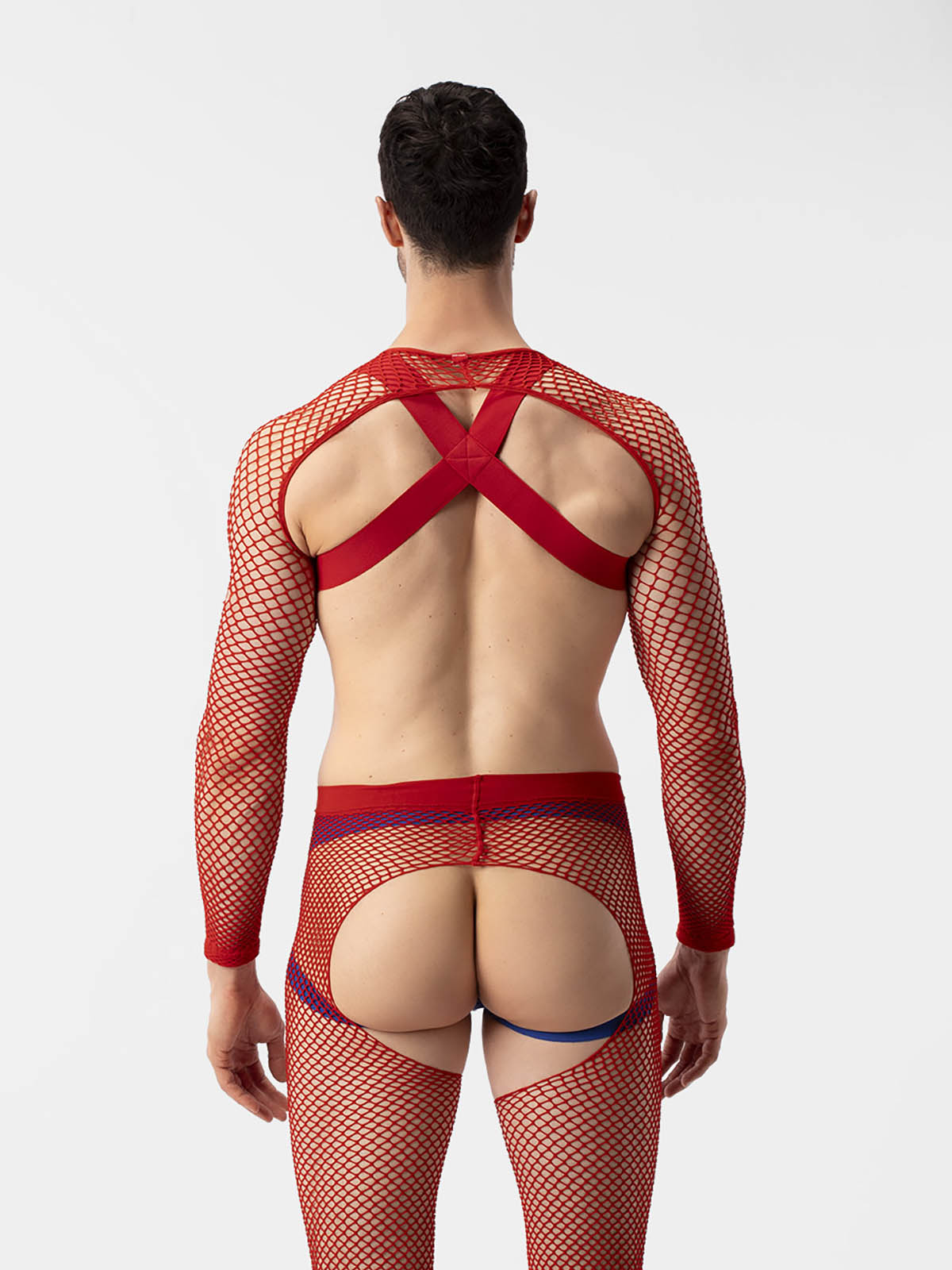 Brunos \ Neu \ Barcode Berlin \ Fishnet Sleeves Poggio | Red