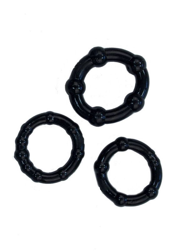 Brunos \ Gummi \ Rude Rider \ Mini Cock Rings | 3er-Pack