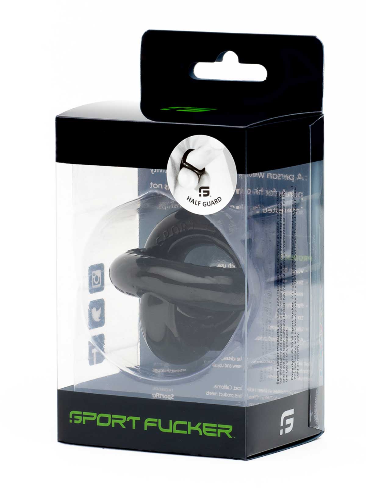 Brunos \ Gummi \ Sport Fucker \ Half Guard - Cockring und Hodensackteiler | Black