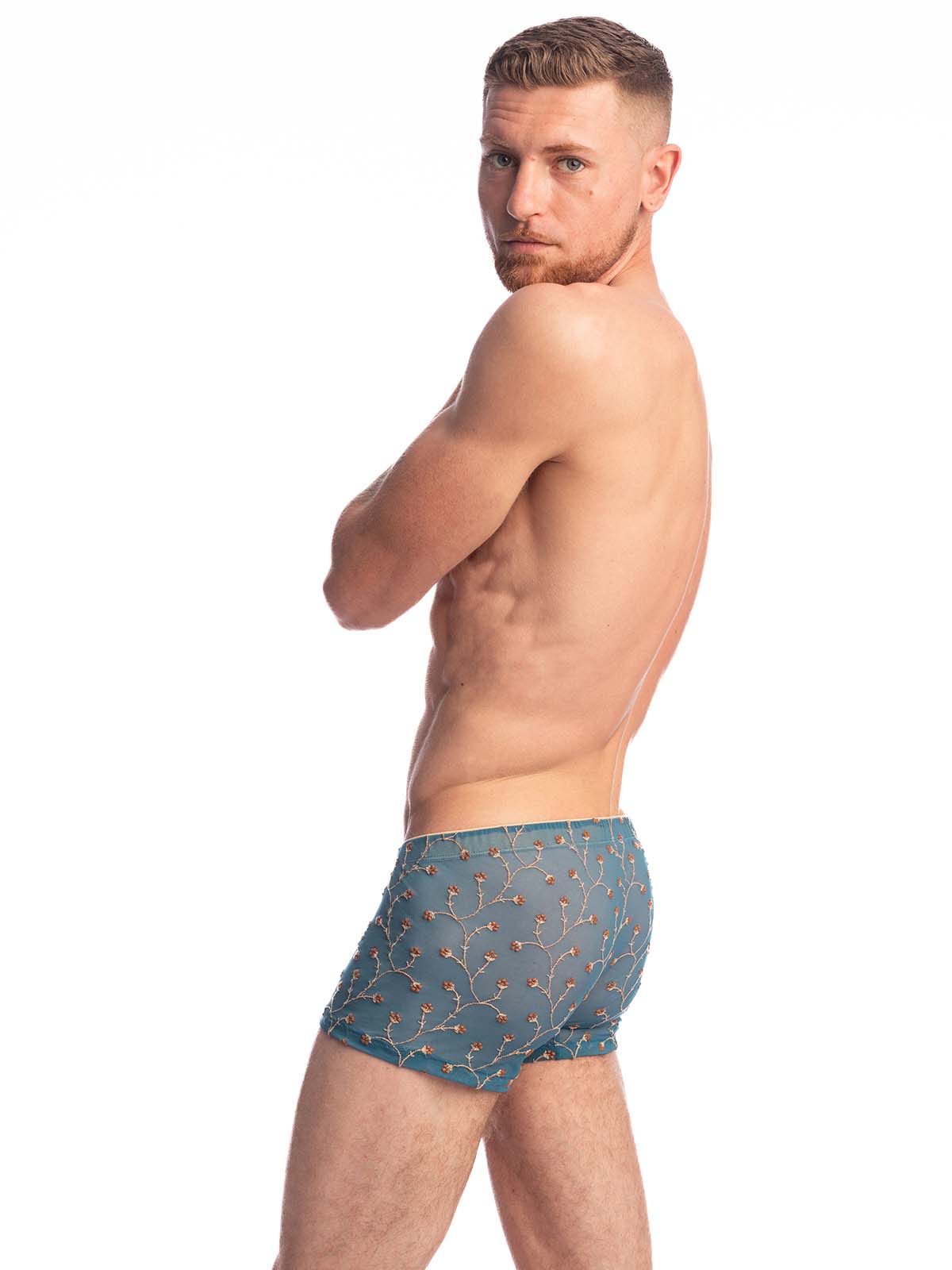 Brunos \ Boxer | Trunks \ L'homme Invisible \ Shorty Push-Up Viorne Lagon | Blue