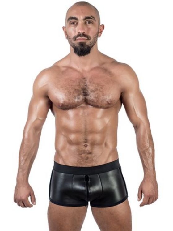 Brunos \ Mister B \ Mister B \ Neoprene Shorts 3 Way Full Zip | Black