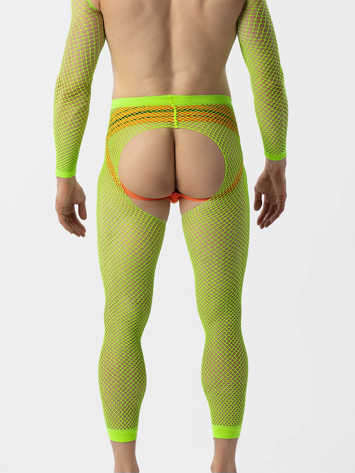 Brunos \ NEU \ Barcode Berlin \ Fishnet Leggins Cacci | Neongreen