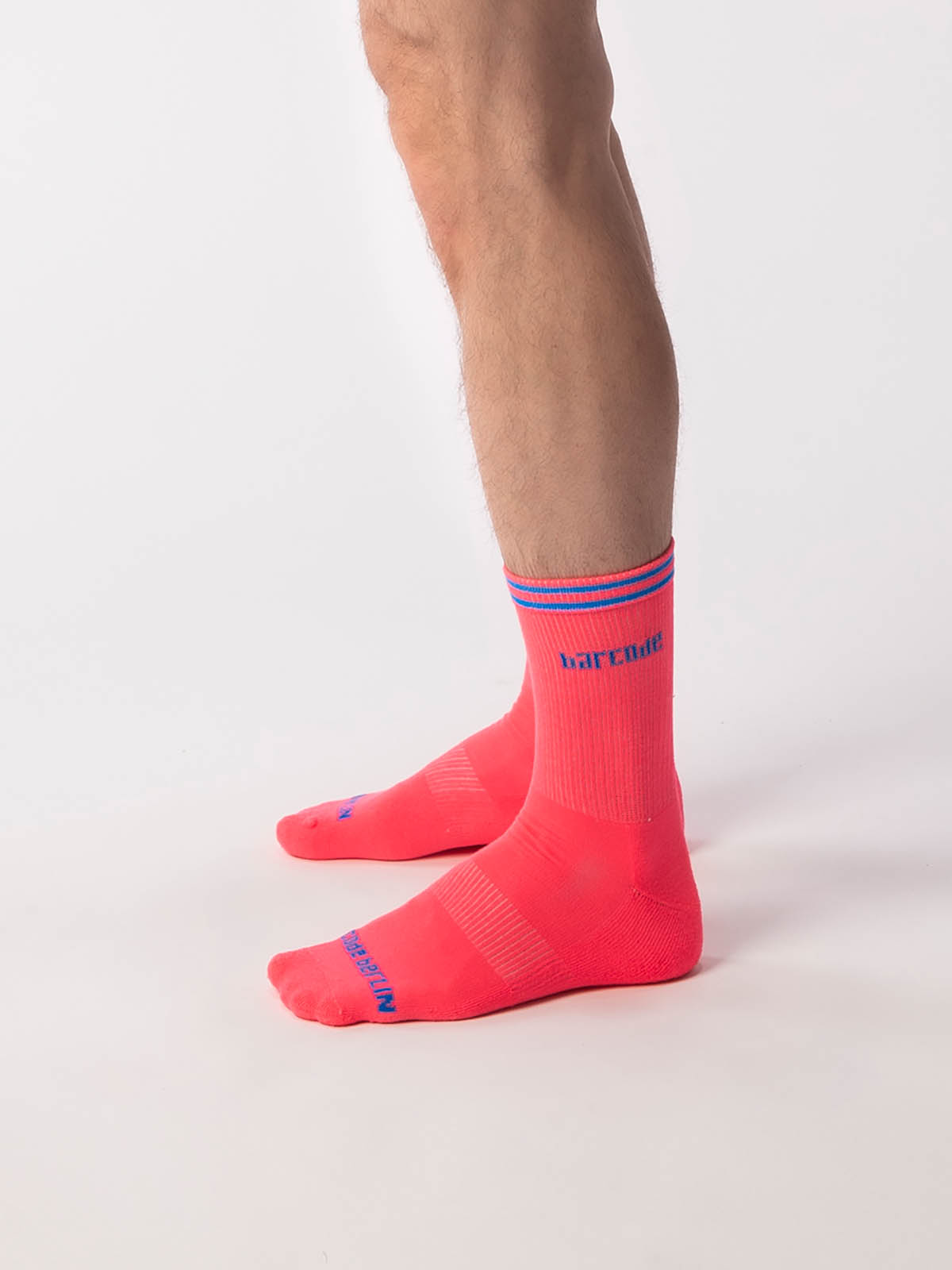 Brunos \  \ Barcode Berlin \ Festival Socks | Neonpink|Blue