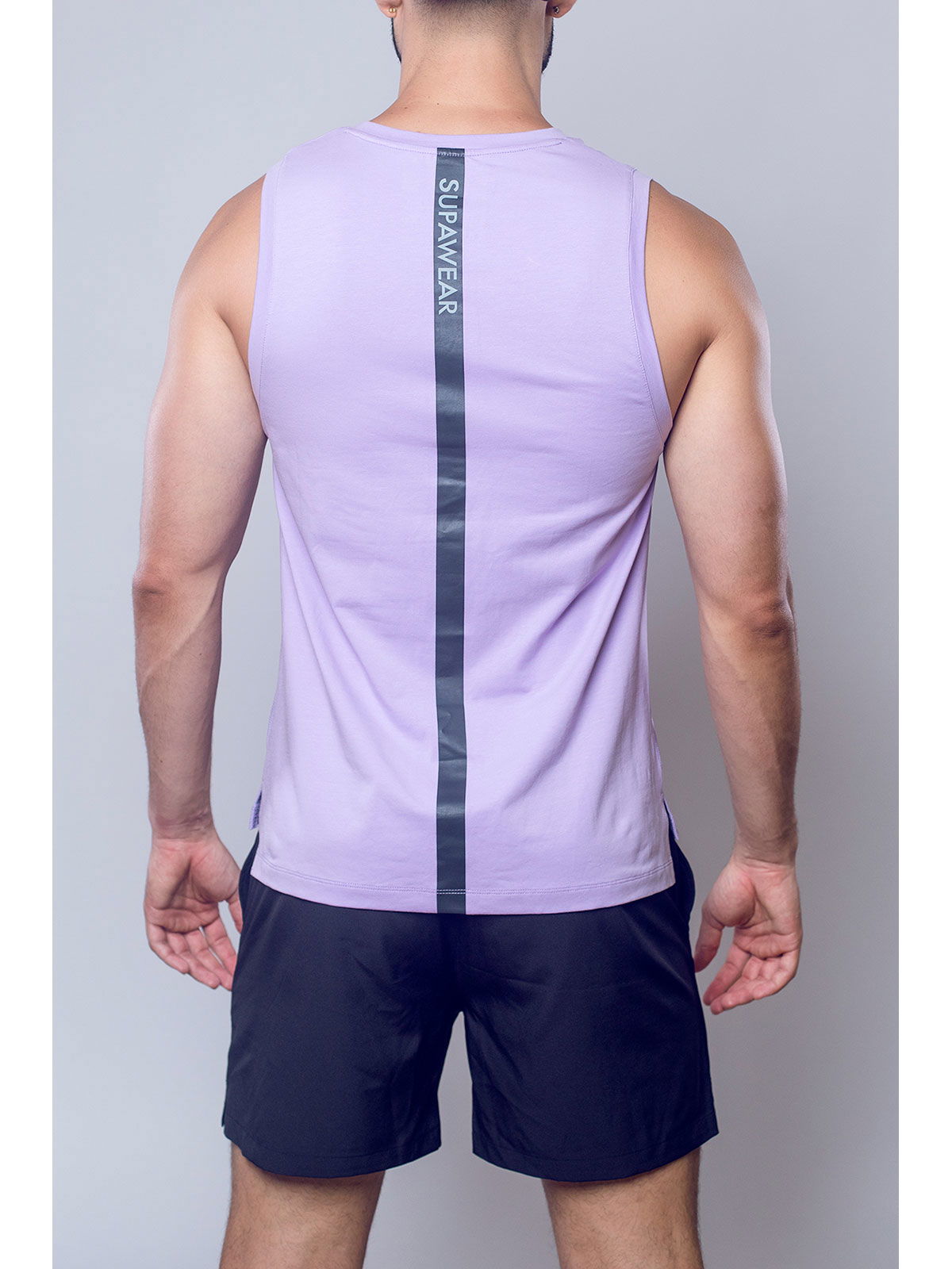 Brunos \  \ Supawear \ Tank Top Solid & Mesh | Purple Heather