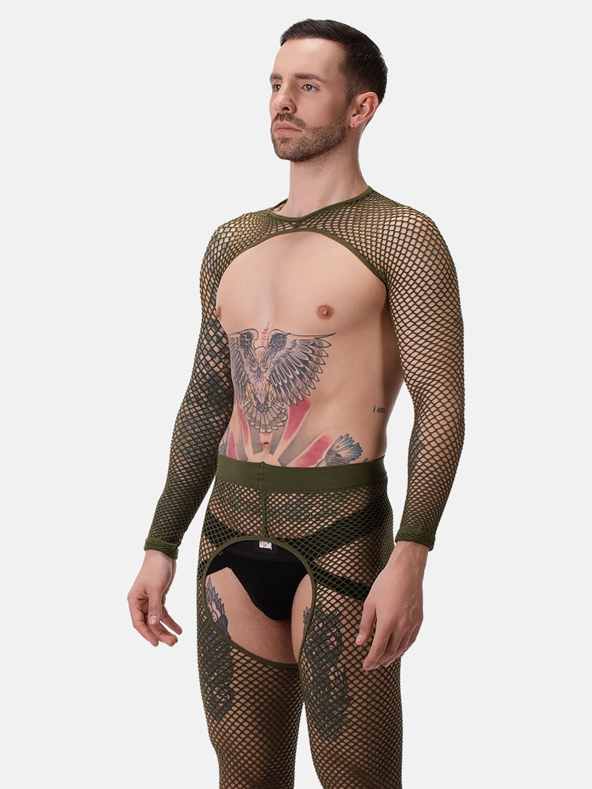 Brunos \ Neu \ Barcode Berlin \ Fishnet Sleeves Poggio | Army