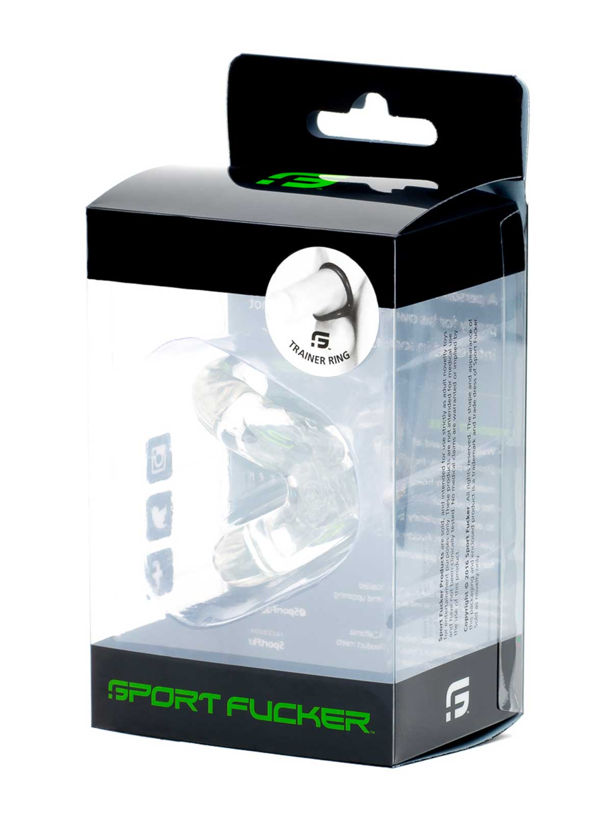 Brunos \ Gummi \ Sport Fucker \ Trainer Ring | Clear