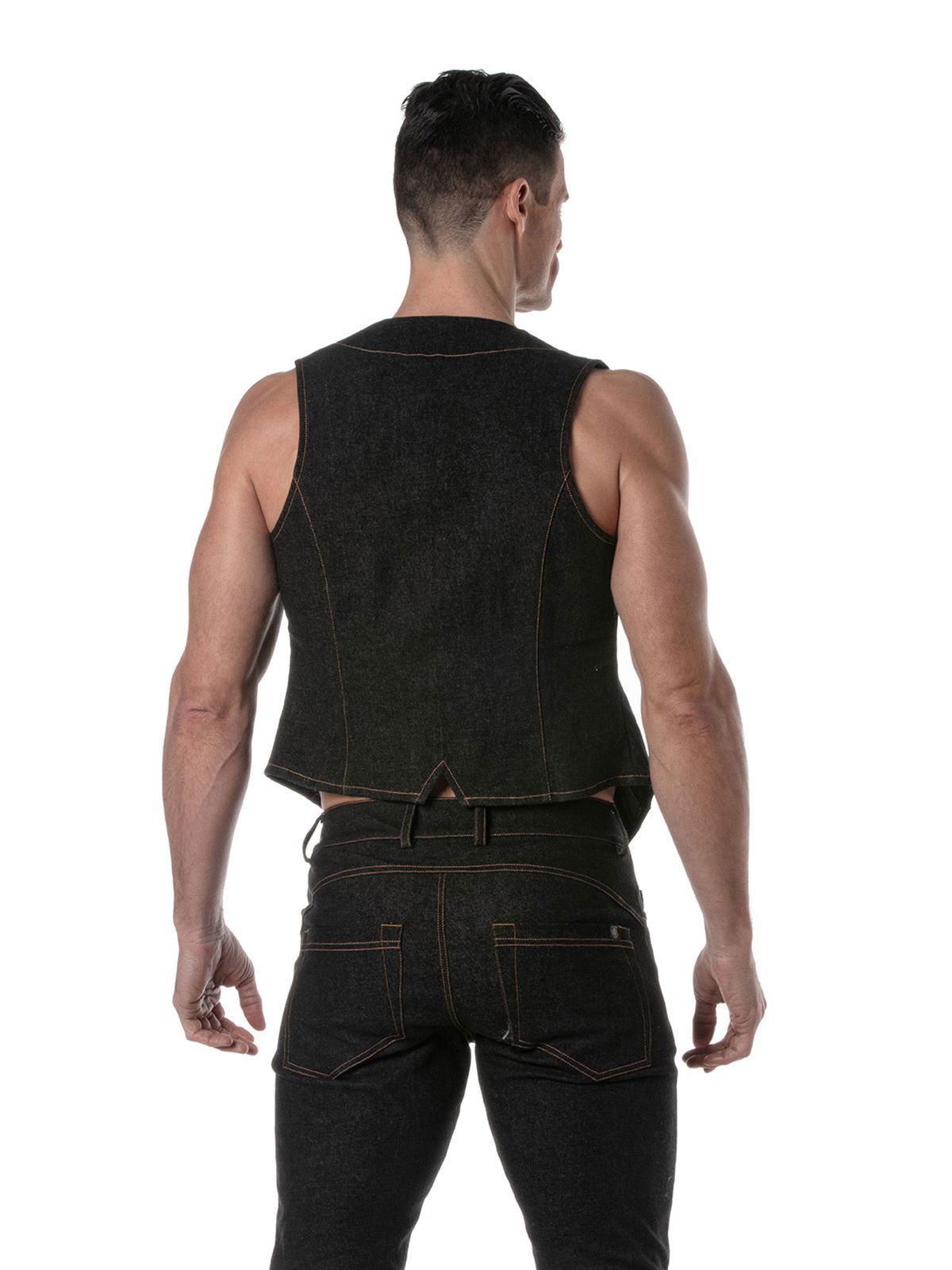 Urban Jean Chain Vest | Black Brunos \ \ TOF Paris \ Urban Jean Chain Vest | Black