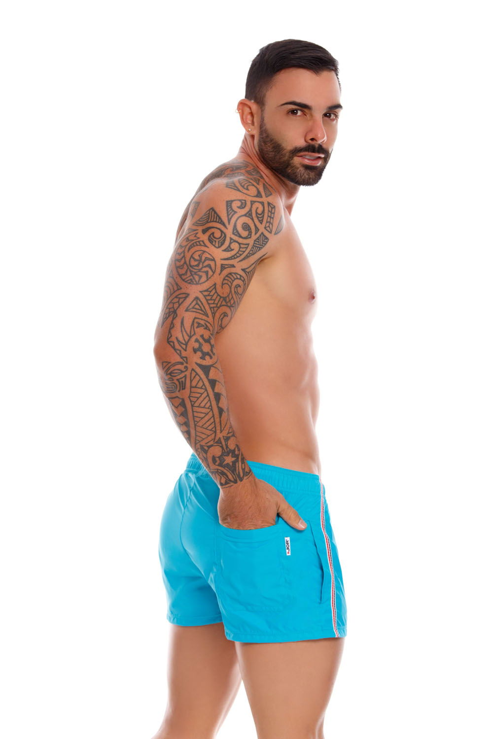 Brunos \ Noch zu bearbeiten \ JOR \ JOR 1067-20.1 turquoise M Mini Short Drop
