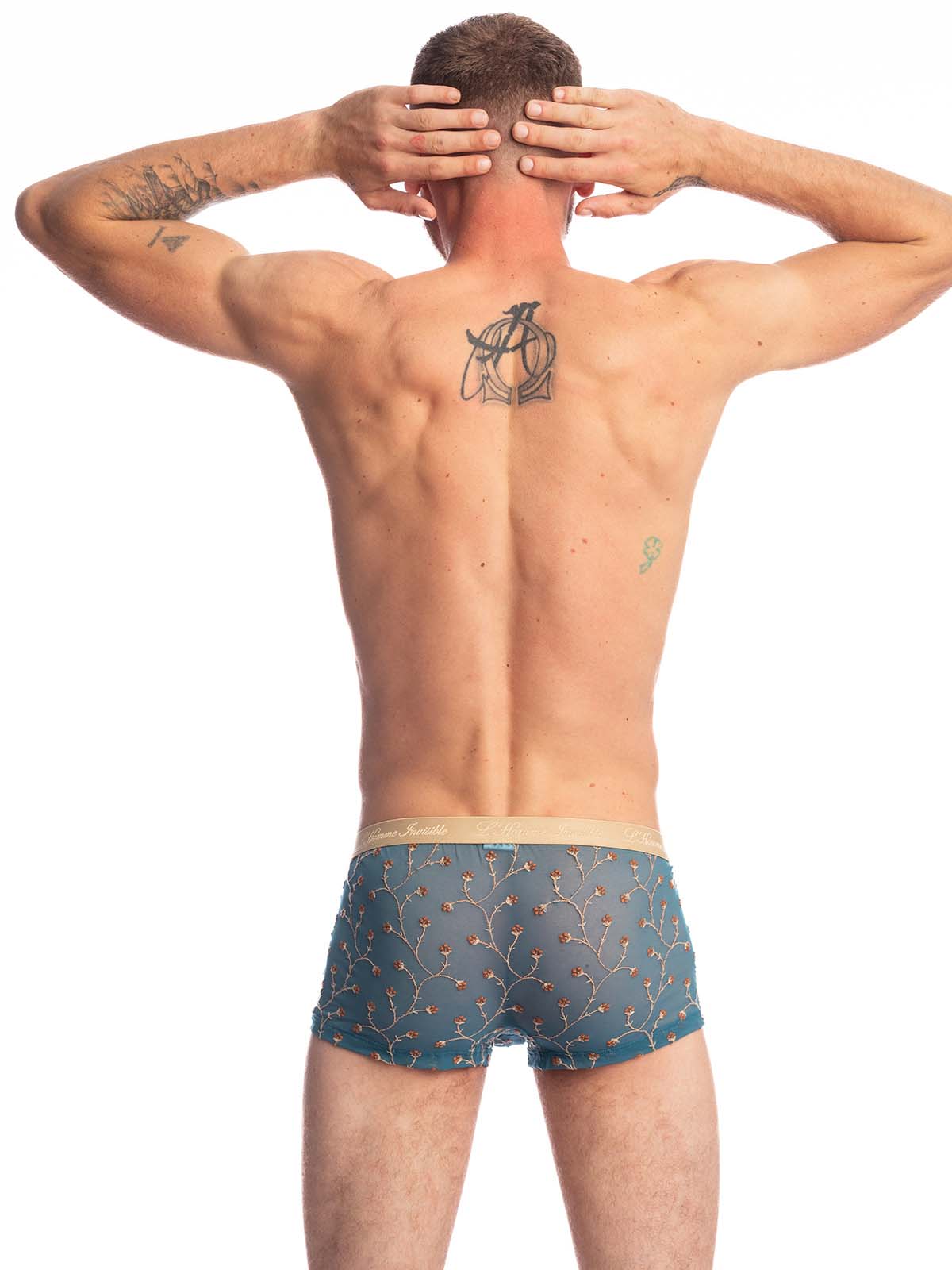 Brunos \ Boxer | Trunks \ L'homme Invisible \ Hipster Push-Up Viorne Lagon | Blue