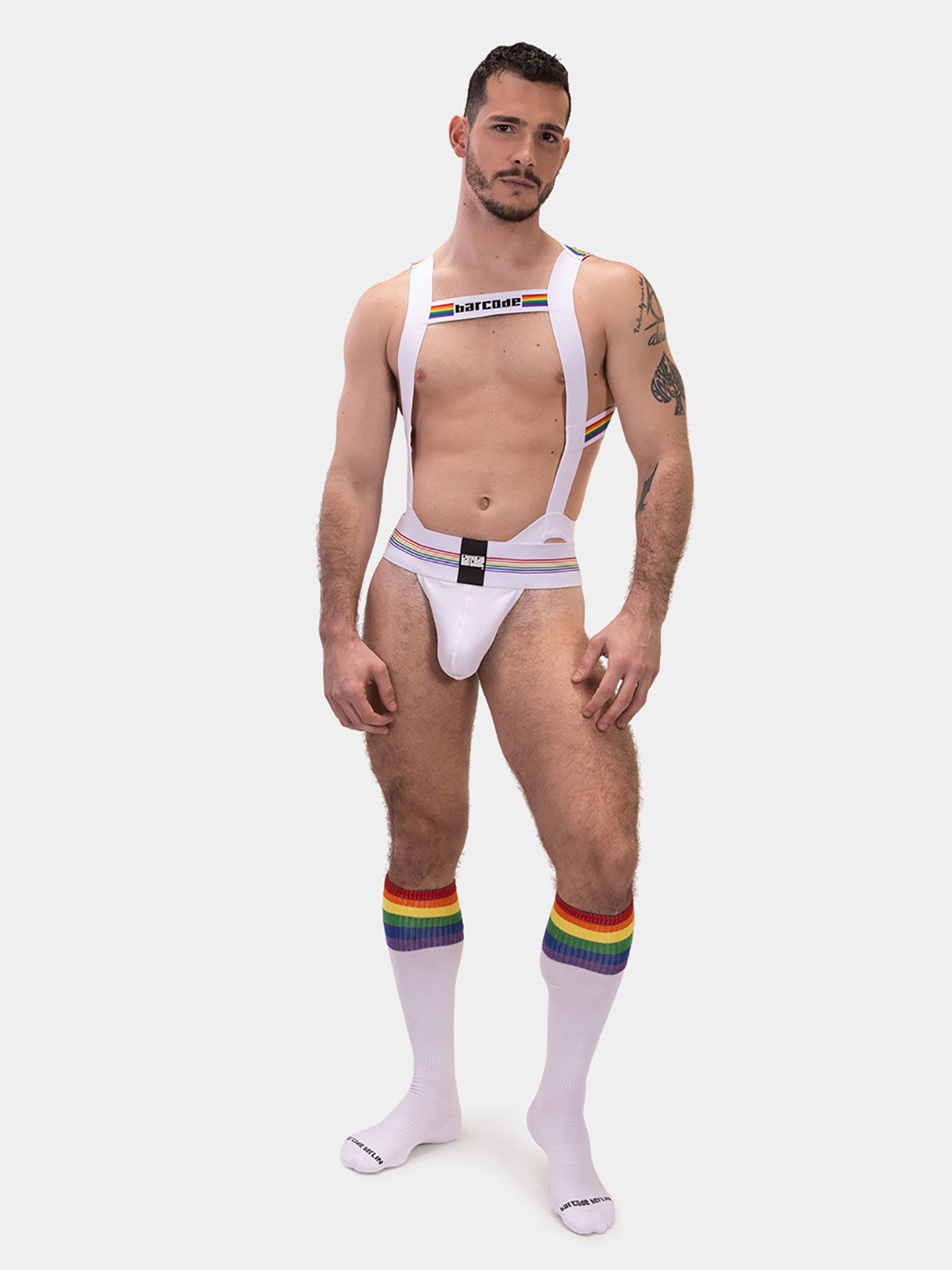 Brunos \ Pride Fashion \ Barcode Berlin \ Harness Body Pride | White