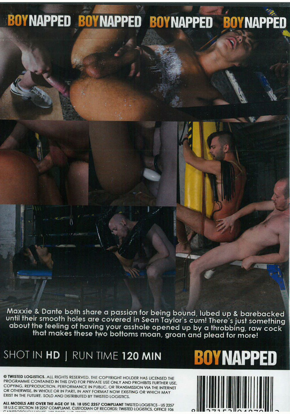 Brunos \ Porn DVD \ Boynapped \ Bound and Barebacked | DVD