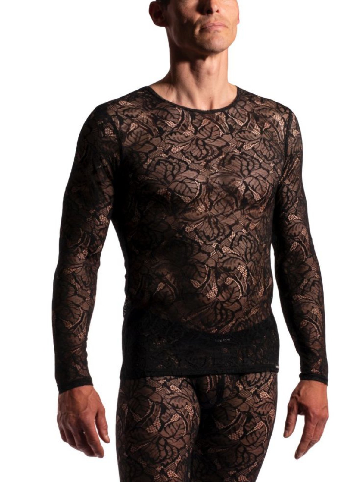 Brunos \  \ MANSTORE \ Shirt Long Spitze | Black
