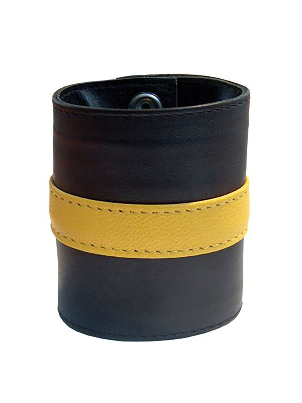 Brunos \ Mister B \ Mister B \ Leder Wrist Wallet Zip | Black/Yellow