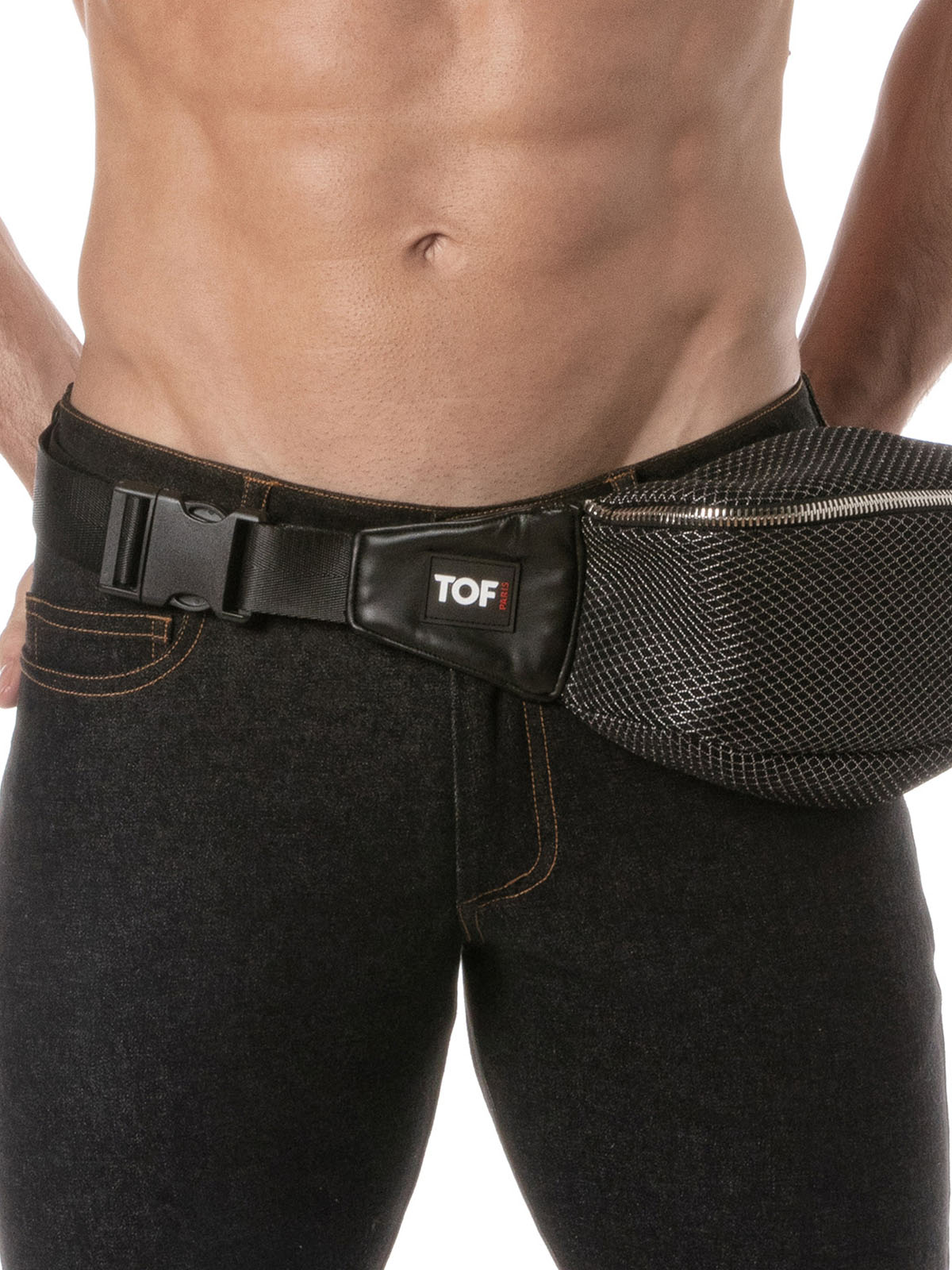 Brunos \ TOF Paris \ TOF Paris \ 3D Fanny Pack | Black/Grey