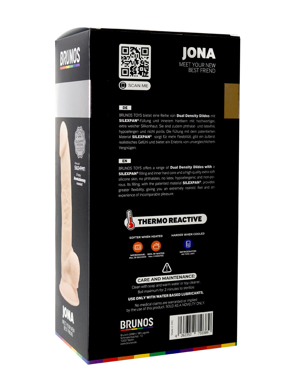 Brunos \ BRUNOS Toys \ BRUNOS TOYS \ JONA Premium Silicone Dildo | 22,9 cm x 4,8 cm