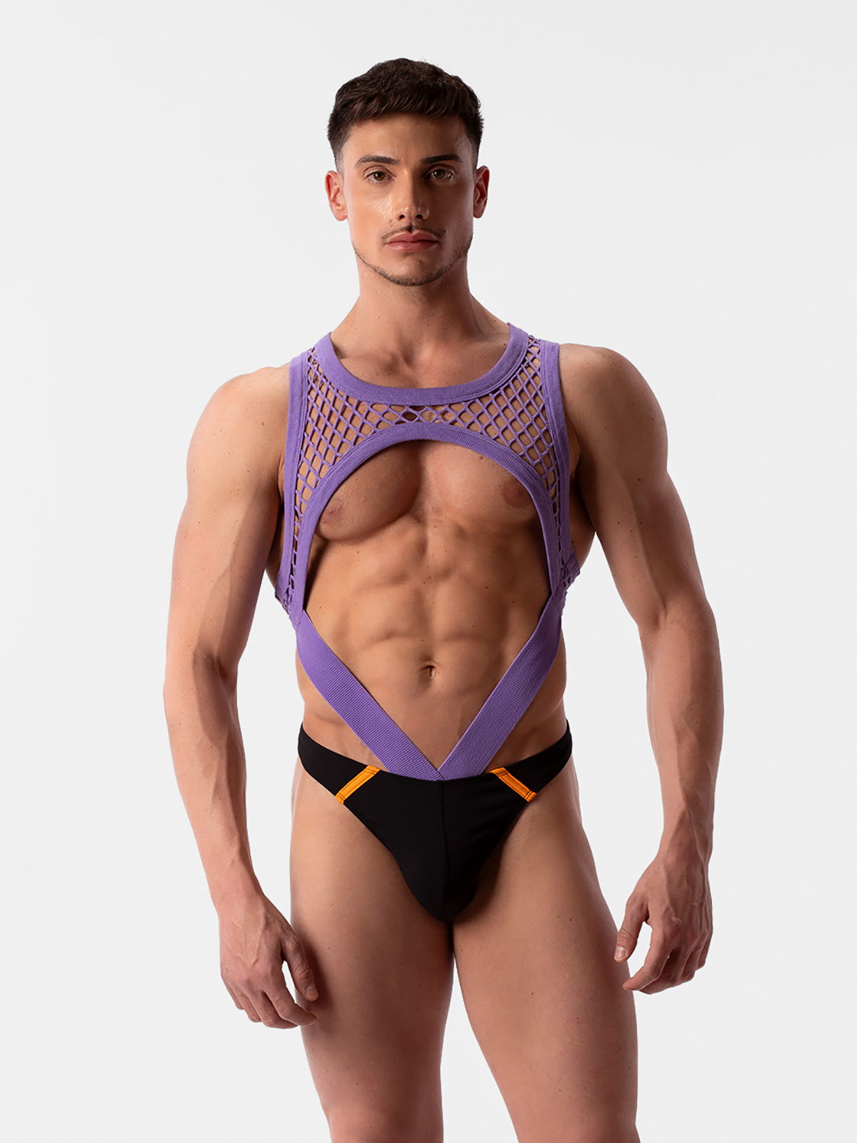 Brunos \  \ Barcode Berlin \ Mesh Harness Almas | Purple