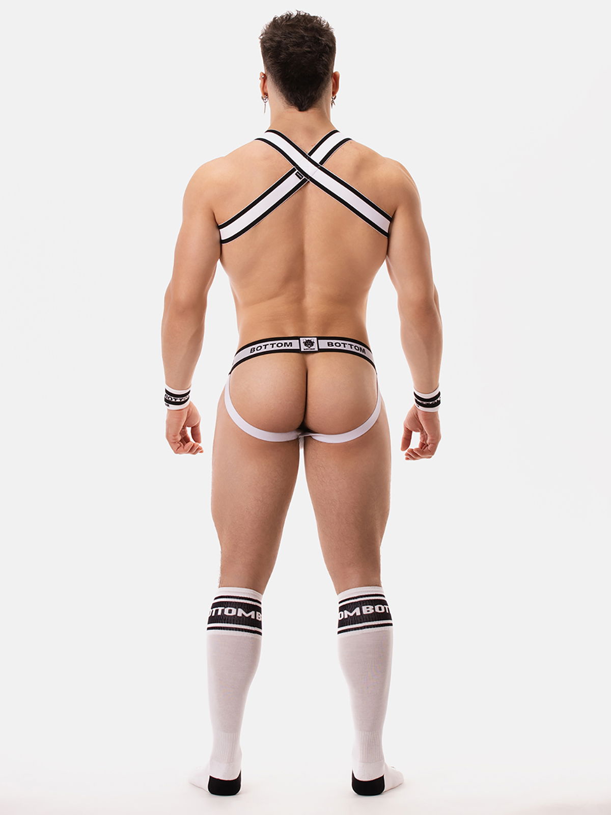 Brunos \  \ Barcode Berlin \ Jockstrap BOTTOM | White/Black