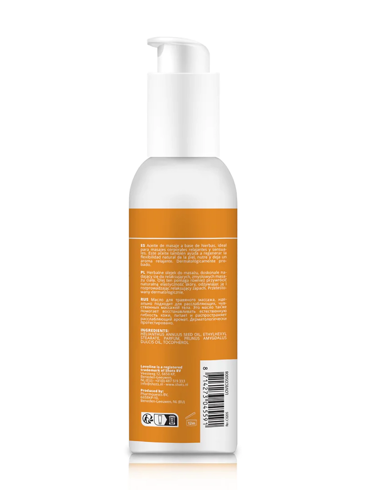 Brunos \ Massage \ Loveline \ Massage Oil - Neutral | 150 ml