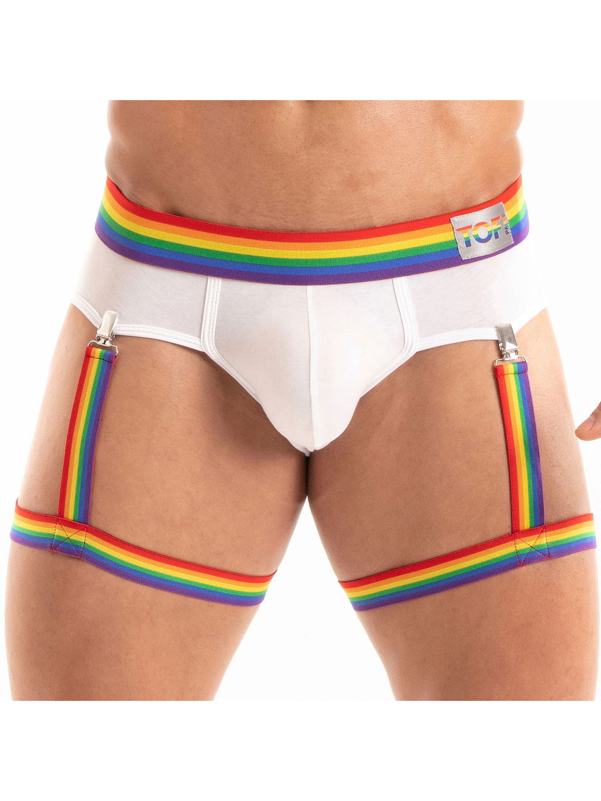 Brunos \ NEU \ TOF Paris \ Pride Leg Harness | Rainbow