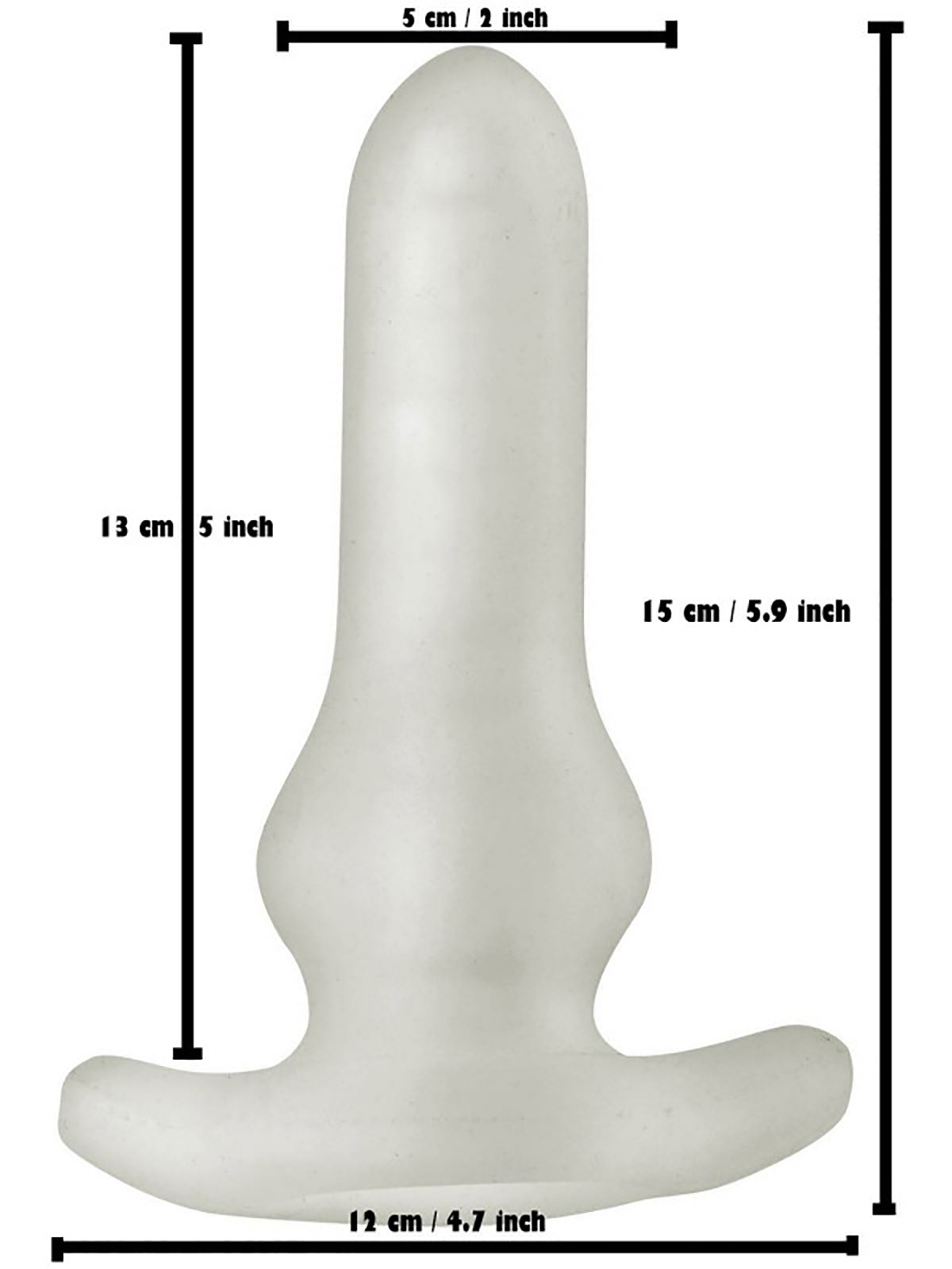 Brunos \  \ Rude Rider \ Anal Plug Fucking Device | Clear