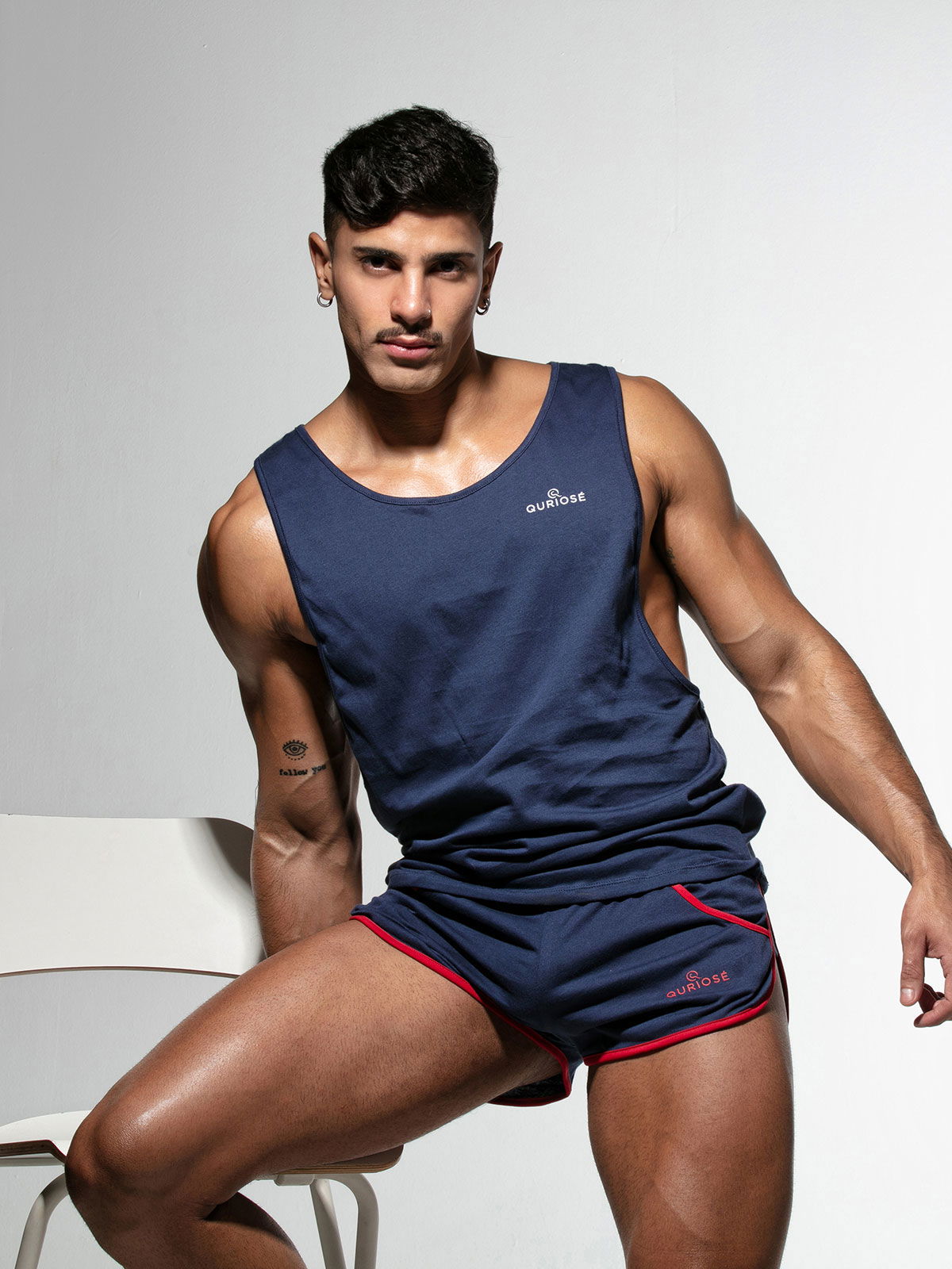 Brunos \  \ Quriosé \ Swing It Split Shorts | Navy