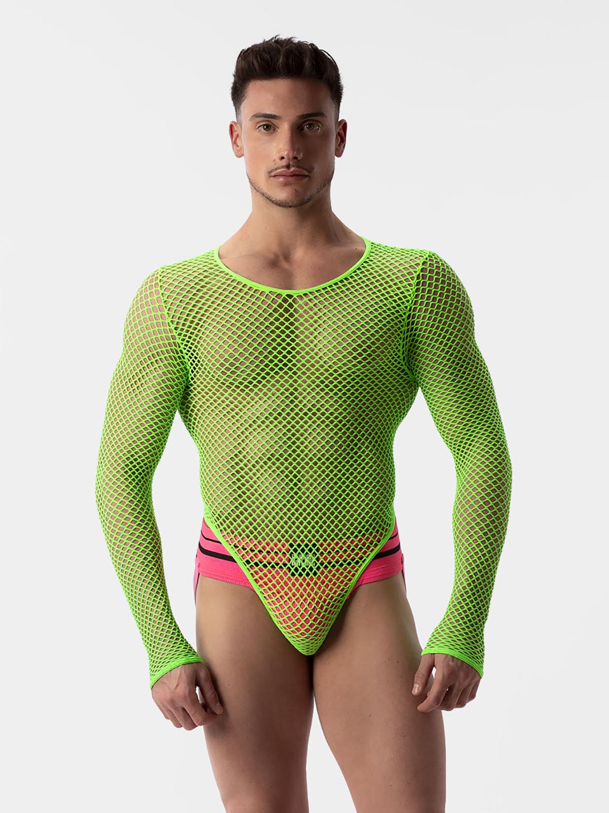 Brunos \  \ Barcode Berlin \ Fishnet Body Como | Neongreen