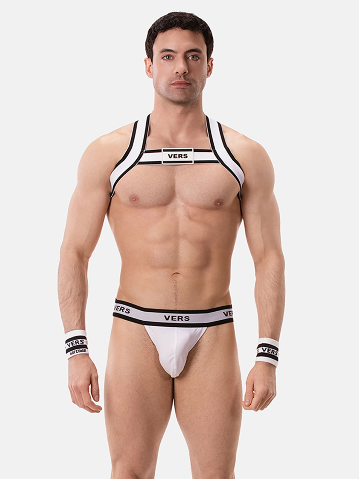 Brunos \ Jocks \ Barcode Berlin \ Jockstrap VERS | White/Black